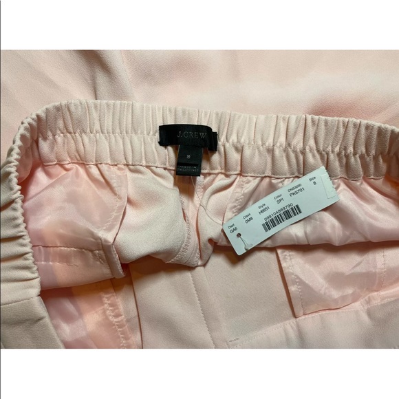 NWT J.CREW Women's Elastic Waist Short H6651 Crepe Sunwashed Pink sz 8 - Picture 4 of 7